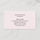 Carte De Visite Cat with Red Love Hearts Cute and Funny (Dos)