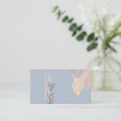Carte De Visite Catcher de rêve Boho Peach Dusty Blue (Debout devant)