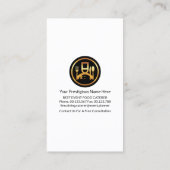 Carte De Visite Caterer en Cravate de tenue de serveur rouge Cater (Dos)