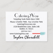 Carte De Visite Catering2You - Traiteur - SRF (Dos)