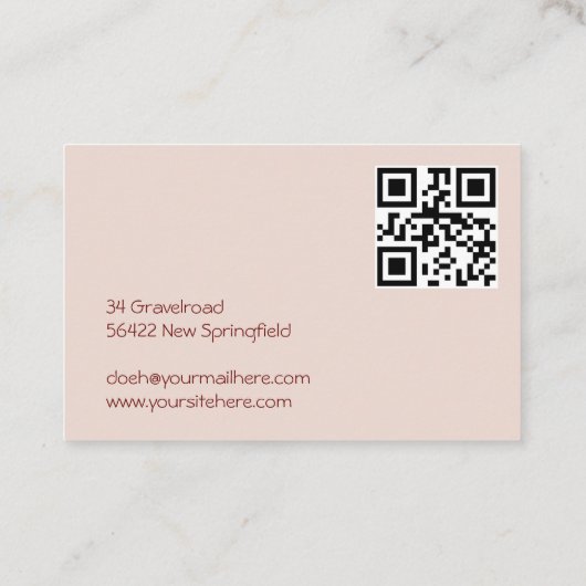 Carte de visite Catering 2 (Dos)