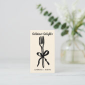 Carte De Visite Catering Chef Organisation d'événements Préparatio (Debout devant)