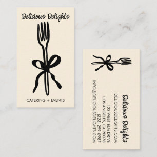 Carte De Visite Catering Chef Organisation d'événements Préparatio