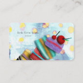 Carte De Visite Catering Macaron Points Polka (Dos)