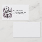 Carte De Visite Caterpillar Smoking Hookah et Alice (Devant / Derrière)