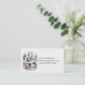 Carte De Visite Caterpillar Smoking Hookah et Alice (Debout devant)