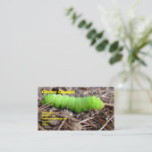 Carte De Visite Caterpillar vert (Debout devant)
