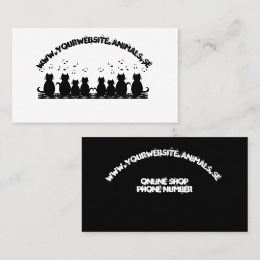 Carte De Visite caterwauling Personnaliser (Devant / Derrière)