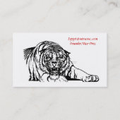 Carte De Visite cateyes, tigres égyptiens frappants, moto C… (Dos)