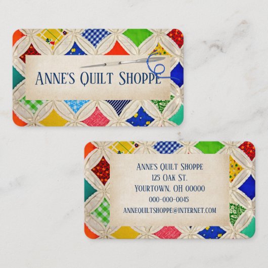 Carte De Visite Cathédrale Conception De Places Avec Aiguille (Devant / Derrière)