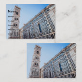 Carte De Visite Cathédrale de Florence (Devant / Derrière)