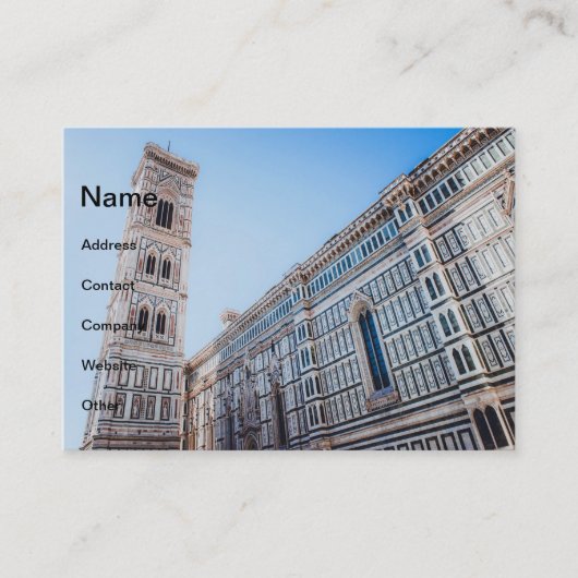 Carte De Visite Cathédrale de Florence (Devant)