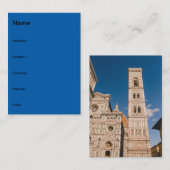 Carte De Visite Cathédrale de Florence (Devant / Derrière)