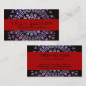 Carte De Visite Cathédrale Notre-Dame de Paris Rose (Devant / Derrière)