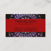 Carte De Visite Cathédrale Notre-Dame de Paris Rose (Dos)