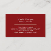 Carte De Visite Cathédrale St Paul, London City, agent de voyage (Dos)