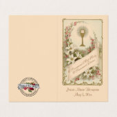 Carte De Visite Catholicisme traditionnel de First Holy Communion (Extérieur déplié)