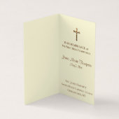 Carte De Visite Catholicisme traditionnel de First Holy Communion (Intérieur)