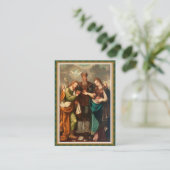 Carte De Visite Catholique/carte sainte prière de fiançailles (Debout devant)