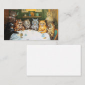 Carte De Visite Cats de la fête de Louis Wain (Devant / Derrière)