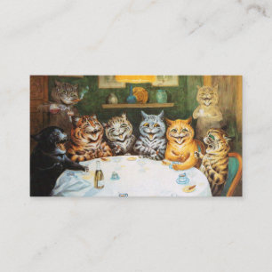 Carte De Visite Cats de la fête de Louis Wain