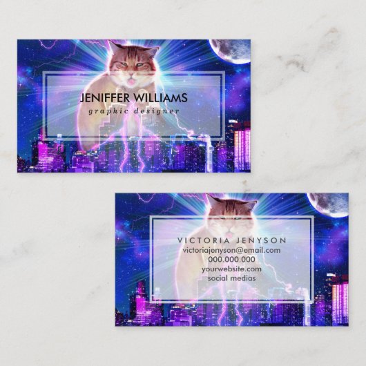 Carte De Visite Catzilla (Devant / Derrière)