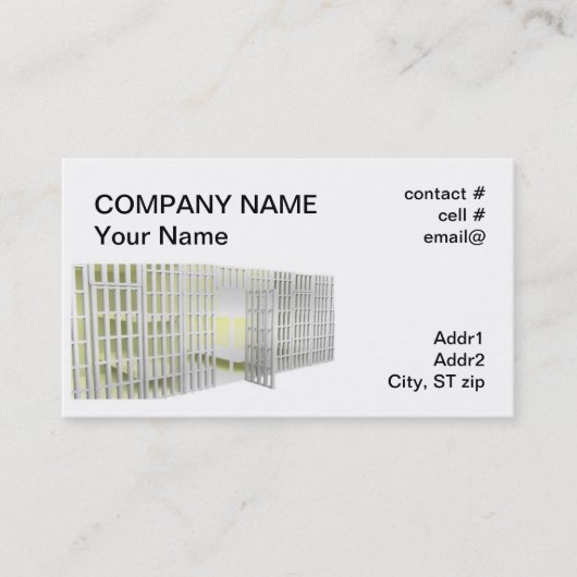 Carte De Visite Cautionnements (Devant)