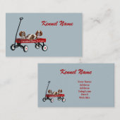 Carte de visite cavalier du Roi CharlesSpaniel (Devant / Derrière)