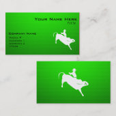 Carte De Visite Cavalier vert de Taureau (Devant / Derrière)