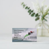 Carte De Visite Cavaliers de ski de jet en mer (Debout devant)