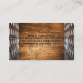 Carte De Visite Cave à vin et tonneaux (Dos)