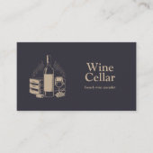 Carte De Visite Cave à vin - Or (Devant)
