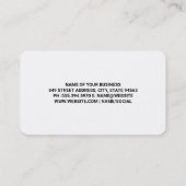 Carte De Visite Cave vinicole | Sélection de vins (Dos)