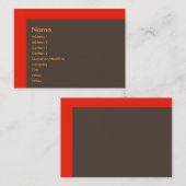 CARTE DE VISITE CC (Devant / Derrière)