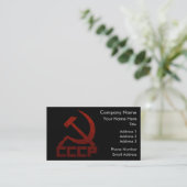 Carte De Visite CCCP Marteau & Faucille (Debout devant)