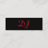 Carte de visite CD DJ I (Dos)