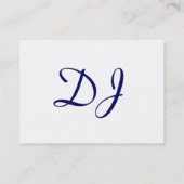 Carte de visite CD du DJ - personnalisable (Dos)