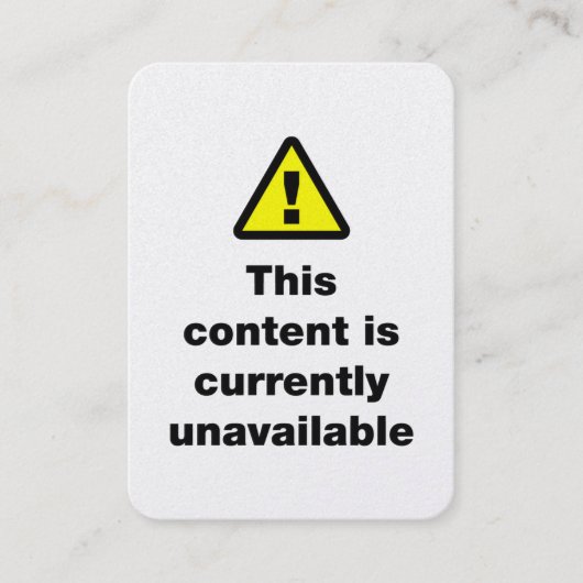 Carte De Visite ⚠ Ce contenu est actuellement indisponible (Devant)