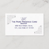 Carte De Visite Ce design allie simplicité et élégance (Dos)