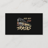 Carte De Visite Ce Garçon Aime Les Trains Drôle Les Cadeaux Amoure (Dos)