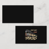 Carte De Visite Ce Garçon Aime Les Trains Drôle Les Cadeaux Amoure (Devant / Derrière)