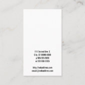 Carte De Visite Ce n'est pas ma collecte (Dos)