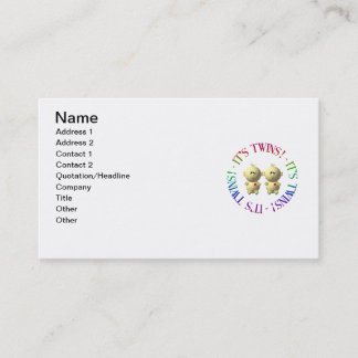 Carte De Visite Ce sont des jumeaux !