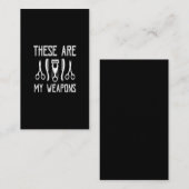 Carte De Visite ce sont mes armes (Devant / Derrière)