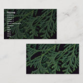 Carte De Visite Cèdre de plante (Devant / Derrière)