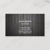 Carte De Visite Ceinture d'argent professionnelle Métal et Constru (Dos)