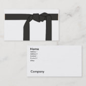 Carte De Visite Ceinture noire/instructeur de karaté (Devant / Derrière)