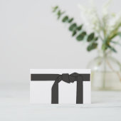 Carte De Visite Ceinture noire/instructeur de karaté (Debout devant)