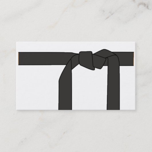 Carte De Visite Ceinture noire/instructeur de karaté (Devant)