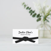 Carte De Visite Ceinture noire Master Arts Martiaux Dojo Professio (Debout devant)